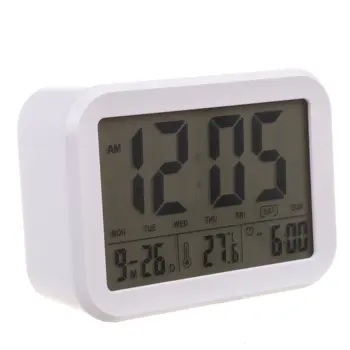 

Digital Alarm Clock,Talking Clock with 3 Alarms 7 Sounds Optional Weekday Alarm,Noctilucent Intelligent & Snooze Function