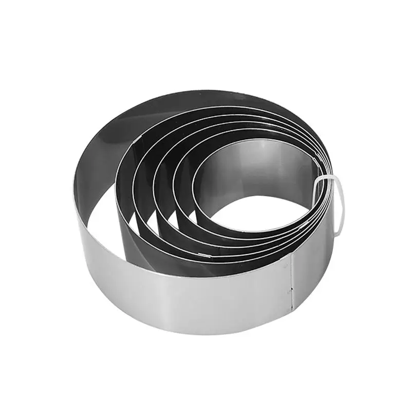 6 Pcs Cookie Cutter Molds Stainless Steel Round Cookie Molds Baking