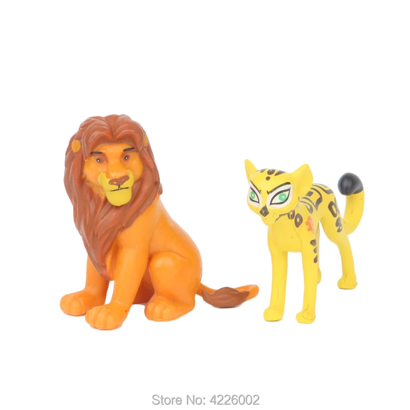 12 шт. в упаковке футболки с рисунками льва гвардии King Kion Симба ПВХ Фигурки Bunga Beshte