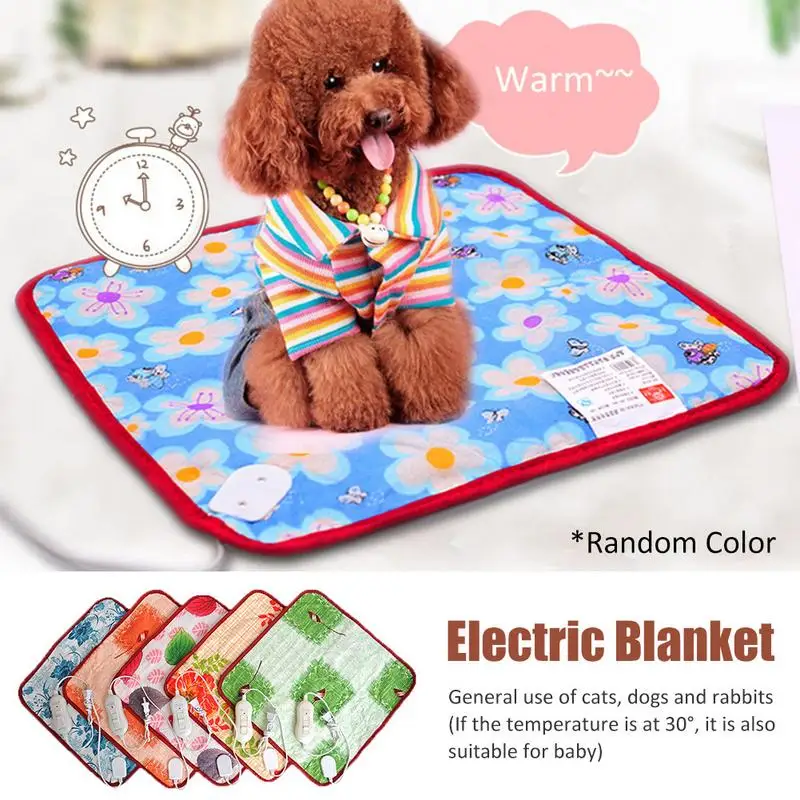 

40x40cm Cute Constant Temperature Electric Warming Pad Heating Blanket Adjustable Two Levels For Pets For Autumn Winter Dropship
