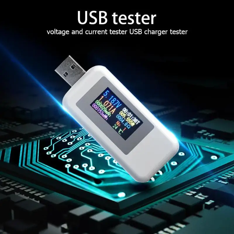 USB тестер с цифровым дисплеем 10 в 1 4 30 в|Измерители напряжения| |