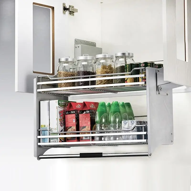Cocina Accesorios Armario Cestas Para Organizar ящик для подвесного органайзера Cozinha стойка кухонного
