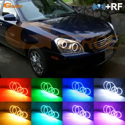 Для Kia Optima Magentis 2008 2007 отличный RF Bluetooth контроллер многоцветный ультра яркий RGB светодио дный LED angel eyes Halo Кольцо Комплект