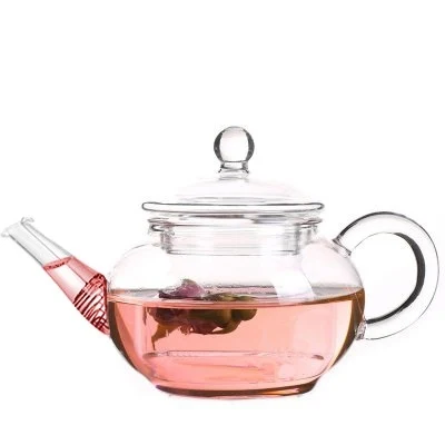 

Tea Kettle Directly Boiled Tea With Mouth Tea Set 250ml Glass Teapot Spout hanger