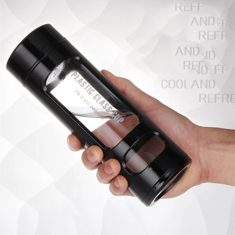 

Double Glass Thermos Cup Mugs Thermal Bottle 360ml Thermocup Fashion Vacuum Flask Cups Plastic Glass Cup Male Vacuum Flask
