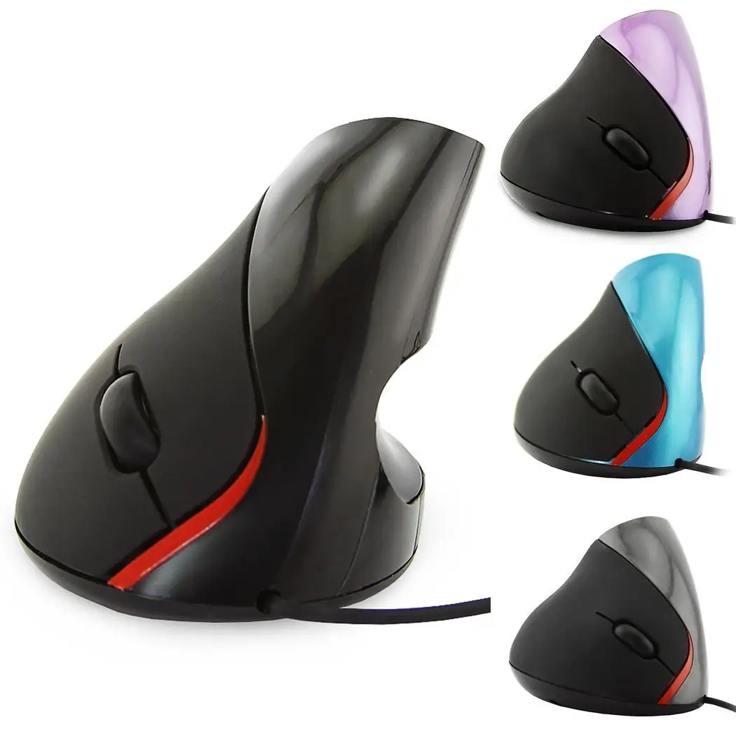 1600DPI 5 Button Wired Vertical Ergonomic 1.4m/55.1inch Optical 150g Buttons Mouse for PC Laptop | Компьютеры и офис