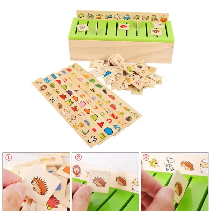 

Mathematical Knowledge Classification Toy Box Child Cognitive Matching Kids Montessori Early Educational Learning Wood Box