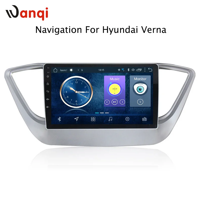 Горячая Распродажа 9 дюймов Android 8 1 автомобильный Dvd Gps плеер для Hyundai Verna 2017 Радио