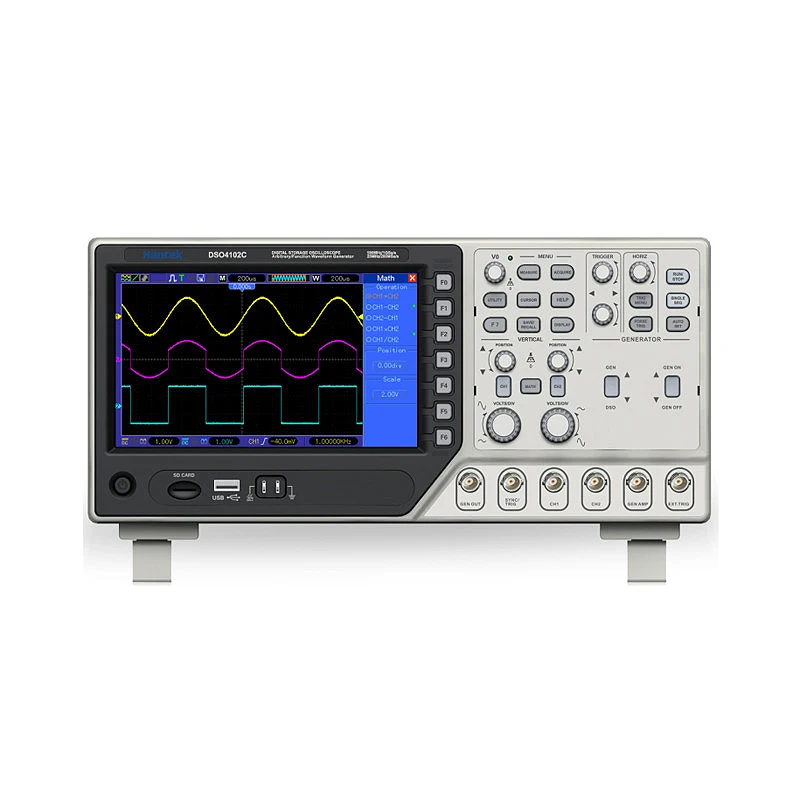 Hantek DSO4102C цифровой мультиметр осциллограф USB 100 МГц 2 канала ЖК дисплей генератор