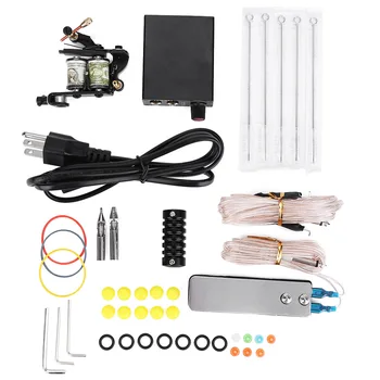 

PX110001 28000 R / M Complete Tattoo Kit Equipment Electric Tattoo Machines Needles Power Supply Gun Set Shader / Liner