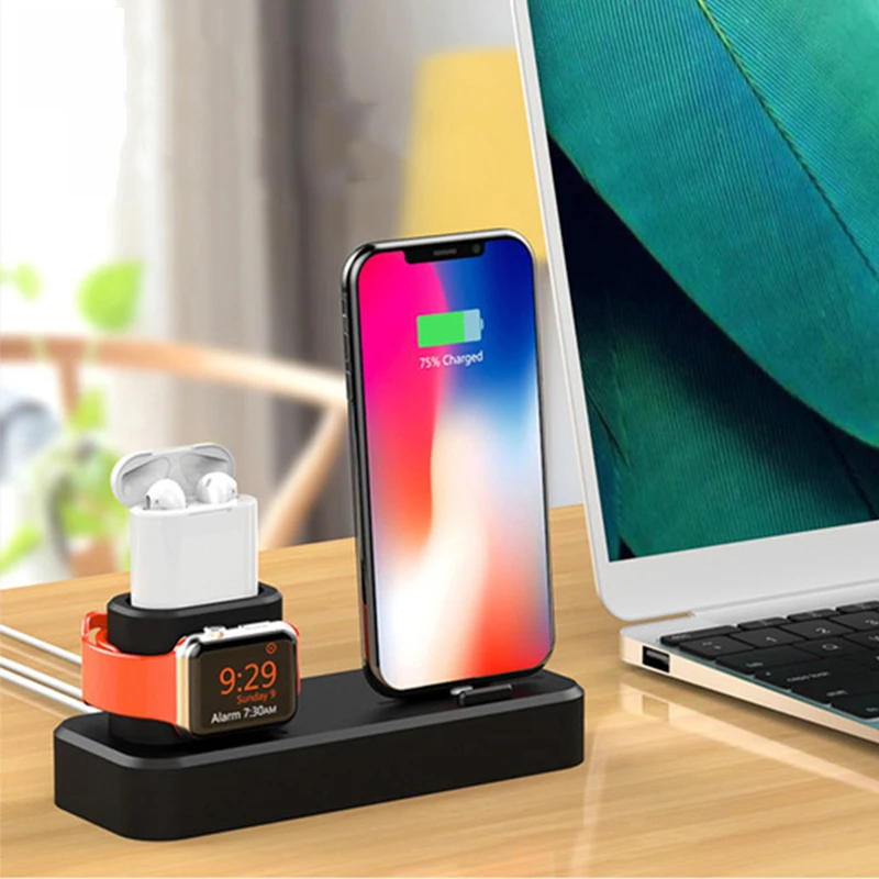 3 In 1 Multi Charging Dock Stand Docking Station Charger Holder for
