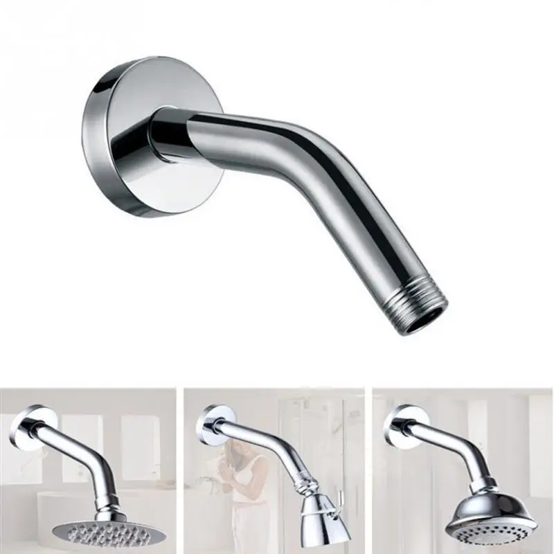 

Bathroom Shower Arm Flange Universal Showering Component Stainless Steel Polished Shower Head Arm