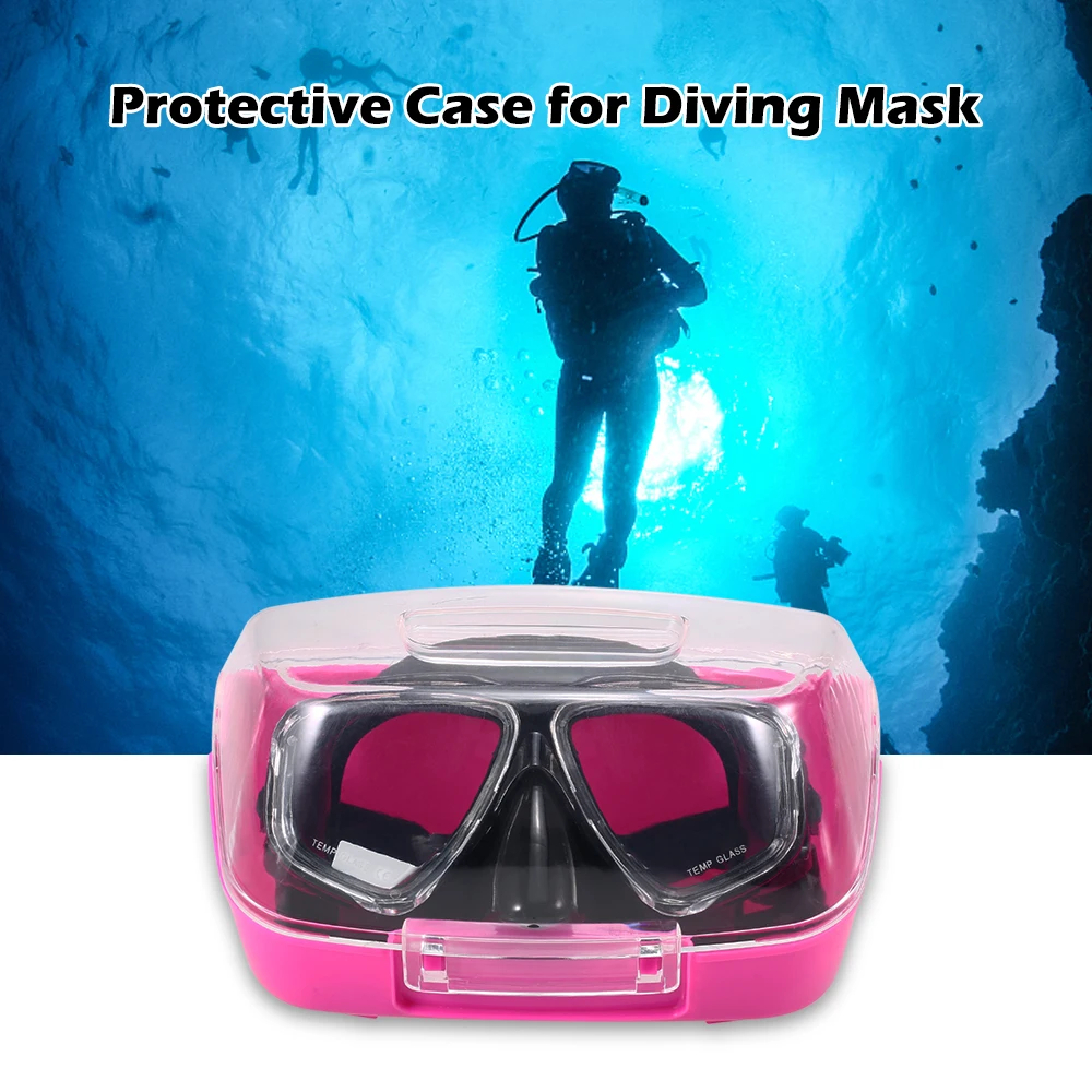 

Lixada Diving Mask Box Set Diving Snorkeling Face Mask Case Scuba Swimming Googles Storage Box Google Holder Case
