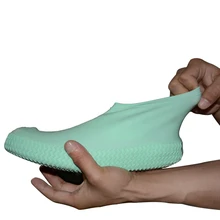 Складная покрытие для обуви во время дождя Водонепроницаемый Резиновые Нескользящие сапоги надувной галоши многоразовые обувь, инструменты для кемпинга на природе, плащ