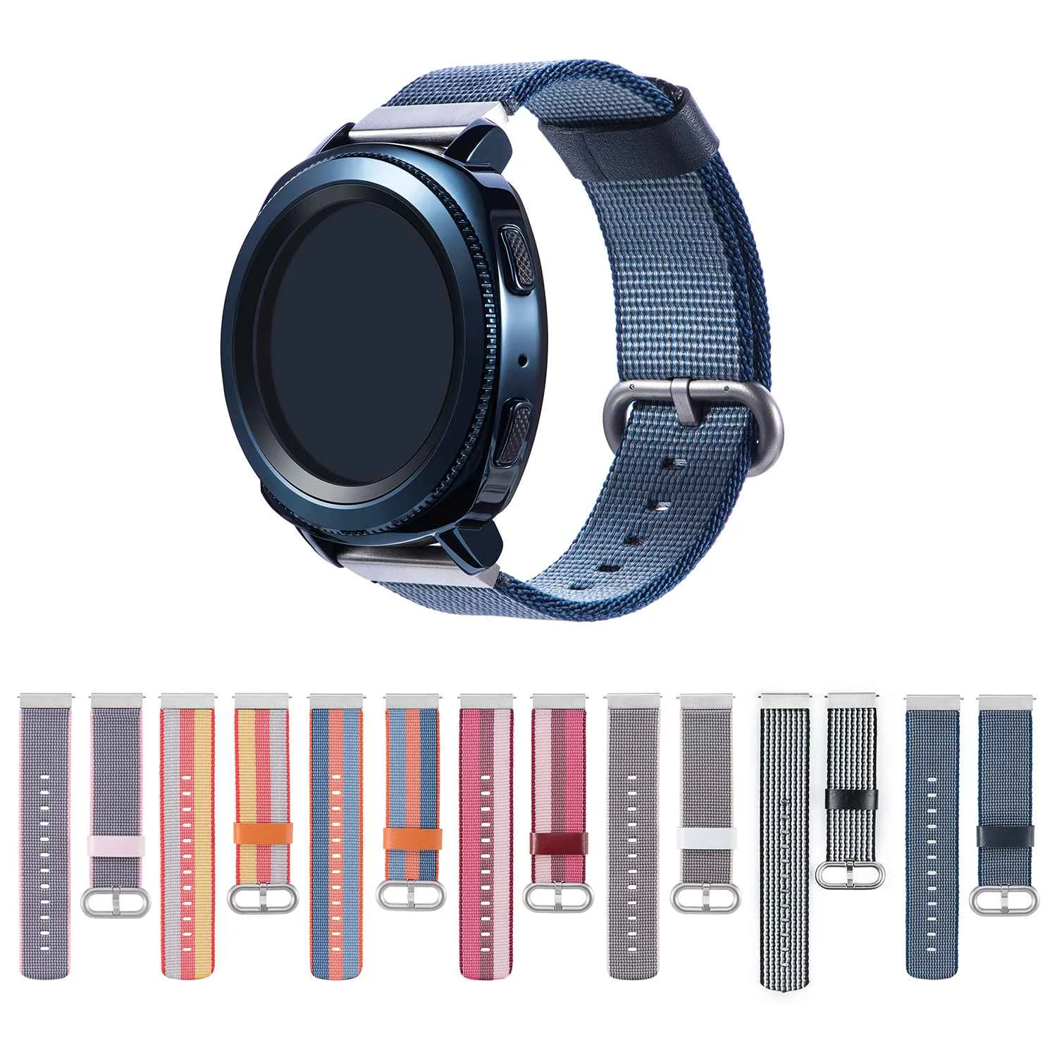Ремешок для смарт-часов Samsung Galaxy Watch Active нейлоновый сменный браслет мужчин и