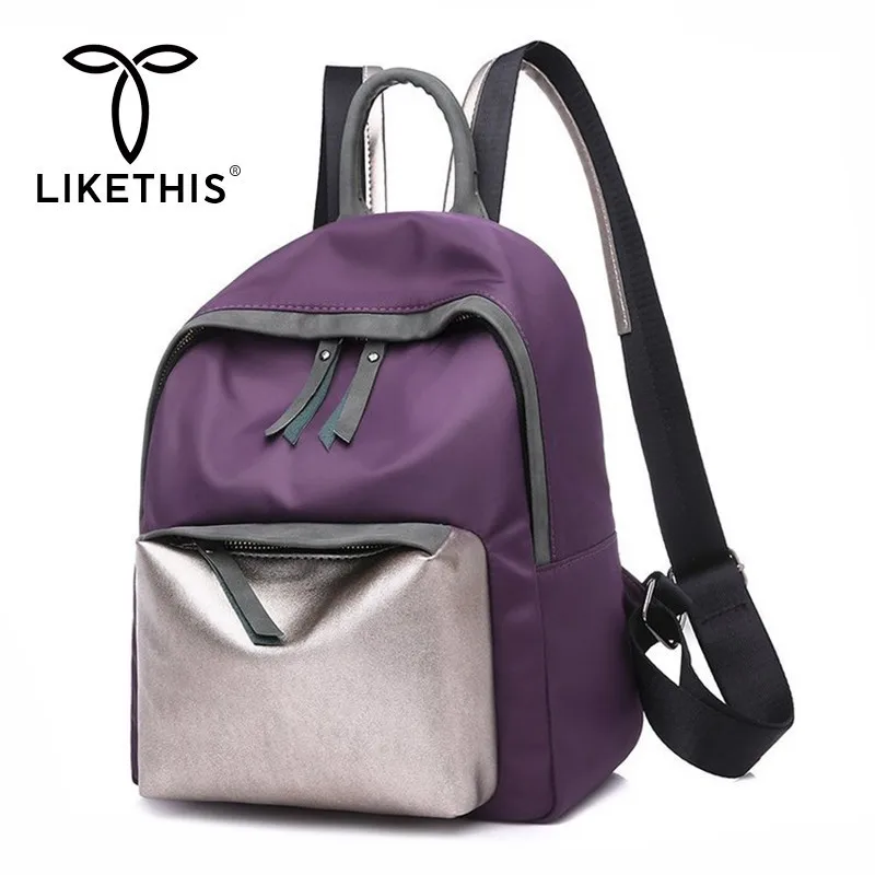 

LIKETHIS Lady Backpacks Women With Big Pockets Zipper Bag For Girl Teens Rucksack School Bags For Teenage Girls Mochila Feminina