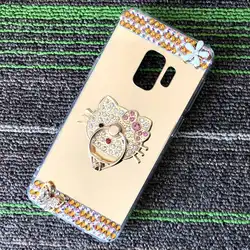 Для iPhone XS Max Леди Девушка для женщин стиль зеркало ТПУ чистый бампер для чехол для iPhone XR алмазный камень чехол телефона