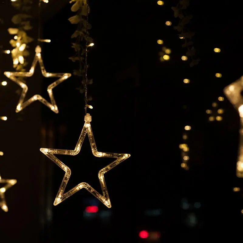 2.5M Christmas LED String lights Romantic Fairy star curtain light For Holiday Wedding Garland Party Decoration Christmas light 2.5M Christmas LED String lights Romantic Fairy star curtain light For Holiday Wedding Garland Party Decoration Christmas light