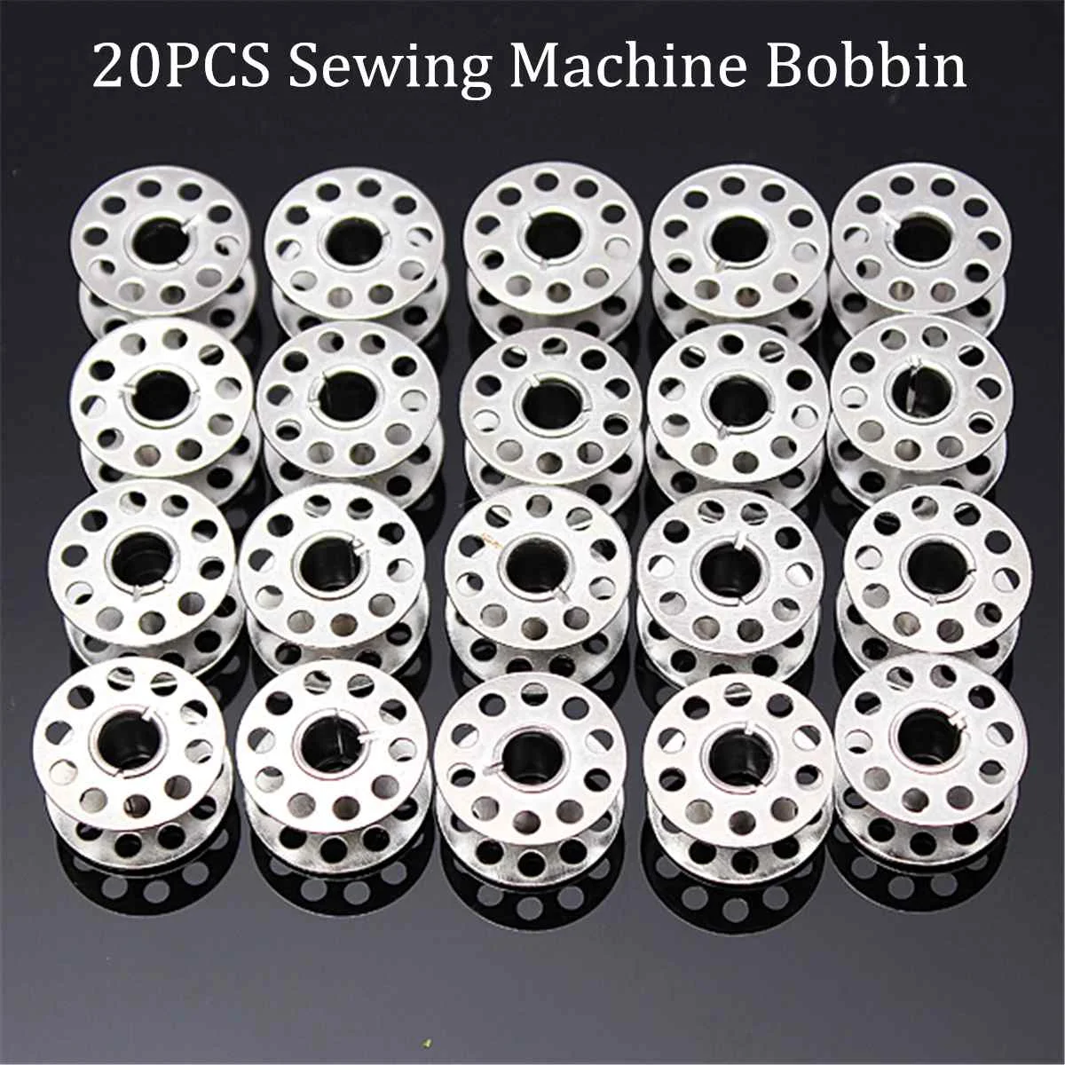 

20PCS/SET Stainless Steel Sewing Machine Metal Bobbins Spool Fastenings Tool Replacement Sewing Tools Accessories Kit
