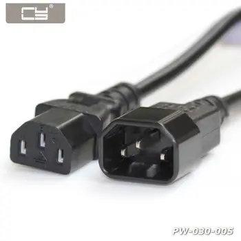 

CYDZ 1.8m Male to Female PC Power Extension Cord Cable Wire IEC320 C13 to C14