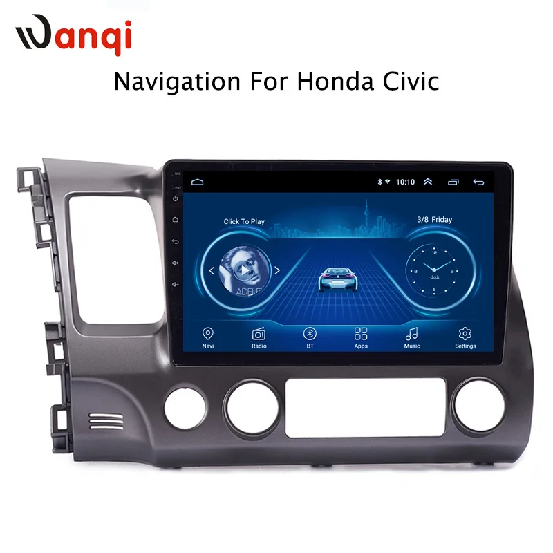 

Android 8.1 Car Audio Player 10.1 inch For Honda civic 2004-2011 Car GPS Navigation With HD Screen,Playstore,Wifi