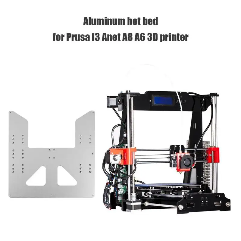 

ALLOYSEED A8 E10 Y-Carriage upgrade plate for Anet A8 3D Printer Upgrade Y Carriage Anodized Aluminum Plate for 3D Printer