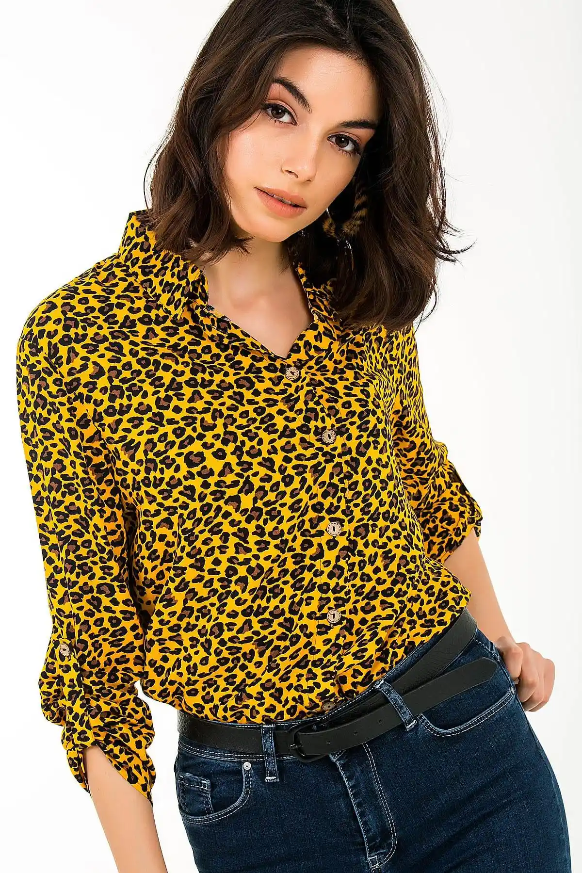 dark yellow blouse