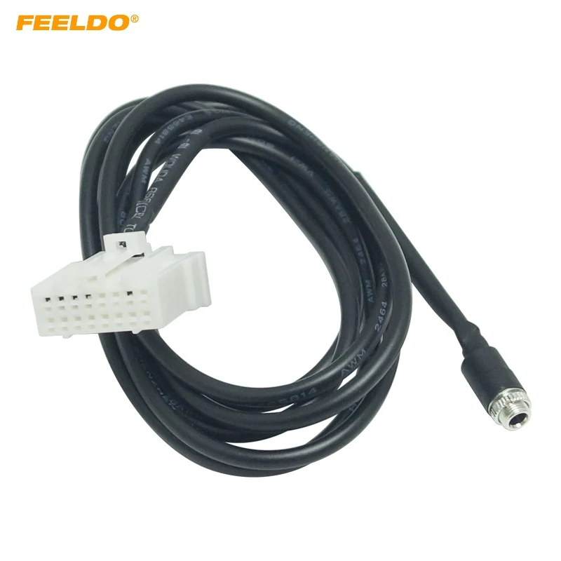 

FEELDO 1PC Car Female Jack AUX In Input interface Adapter Cable For Mazda 3 6 M3 M6 MX-5 RX8 Besturn B70 Audio Cable Data Wire