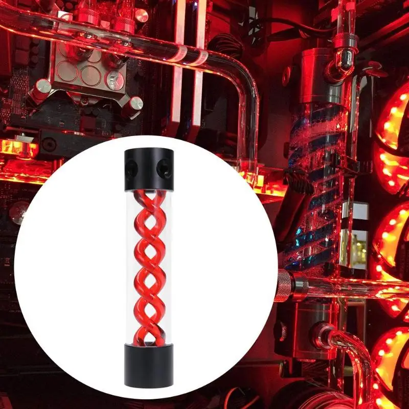 

ALLOYSEED 255mm T Virus Rotary Water Cooling Water Tank For PC Liquid Cooling System For PC Liquid Cooling System With Brackets