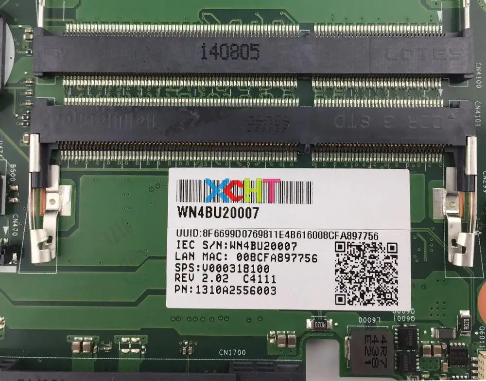 V000318100 w A8-5545M CPU CR10ADTG-6050A2556001-MB-A02 لتوشيبا L50DT L50DT-A محمول اللوحة اللوحة اختبار