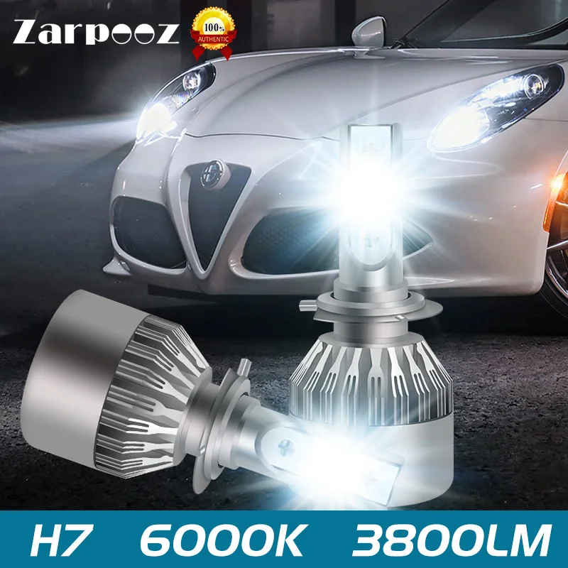 Zarpooz светодиодный фары 12 V H7 светодиодный H4 светодиодный HB2 H1 H3 H11 HB3 9005 HB4 9006 9004 9007 72 W 8000lm автомобильная лампа для стайлинга Automotivo