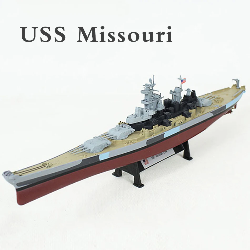 1:1000 модель корабля Второй мировой войны модель броненосца корабль Бисмарк USS Миссури HMS капот сплав готовой продукции для детской игрушки