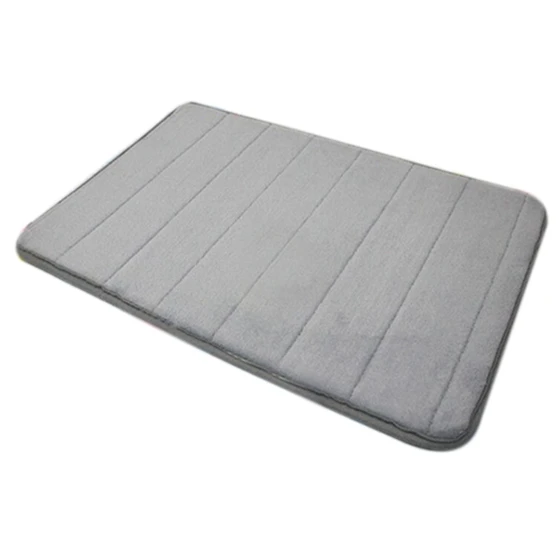 

Bathroom Bath Mats Grey Bathroom Carpet Water Absorption Rug Shaggy Bathroom Mat Set kitchen Door Floor 40*60 cm