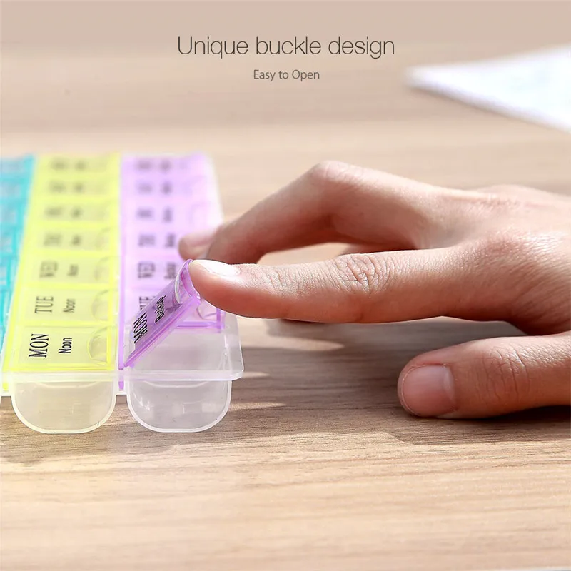 New Monthly 28 Slots Mini Pill Box Organizer Tablet Holder Weekly Medicine Container Organizer Case For Travel Pill Organizer