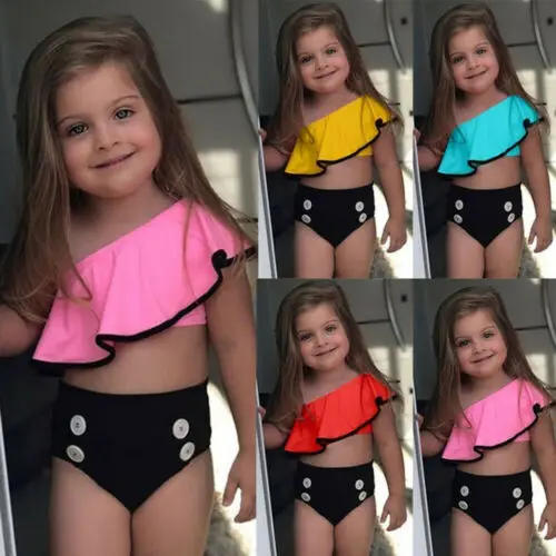 

Summer Kid Baby Girl Bikini Set Costume Swimmable Swimwear Swimsuit Bathing Suit