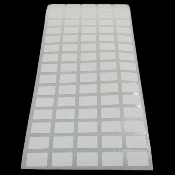 4 ряда белая самоклеящаяся клейкая этикетка записываемое Имя Наклейки пустая этикетка штрих-код для термопринтера 20 мм x 10 мм x 30000 шт