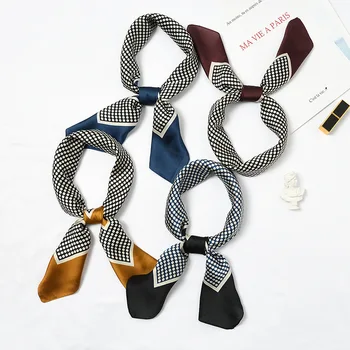 

30styles Chic Chiffon Silk Head Neck Women 70*70cm Square Scarf Luxury Brand Bandana Foulard Chief Wrap Cape Echarpe Femme Hijab