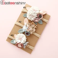 BalleenShiny-diademas de princesa elásticas para bebé recién nacido, diademas de princesa para niño, perlas de estilo fresco, regalos