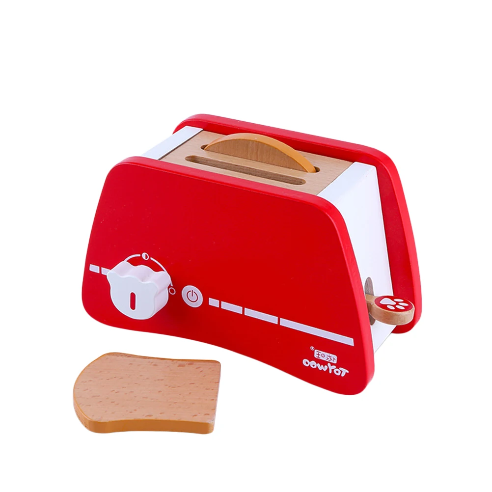Деревянный тостер кухонные игрушки Мини имитационный хлеб производитель Мелкая бытовая техника Деревянная Кухня пекарь игрушка для детей