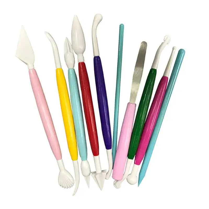 10Pcs Plastic Clay Sculpting Set Wax Carving Pottery Tools Carving