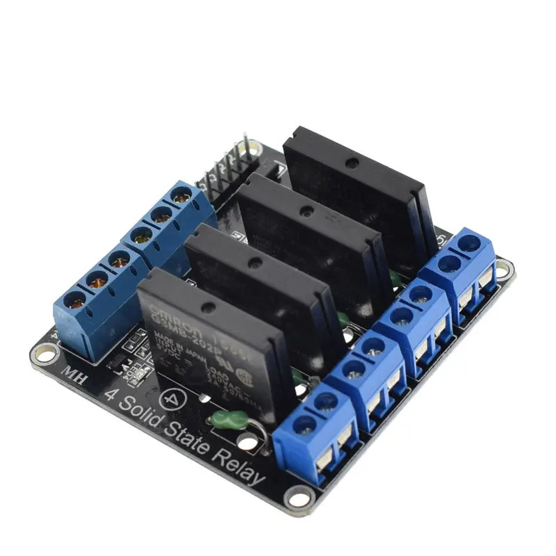 1/2/4/8 канальный твердотельные реле G3MB-202P DC-AC PCB, SSR AVR DSP In 5 вольт постоянного тока DC релейный модуль 240V AC 2A для Arduino Diy Kit