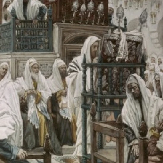 Jesus in the Synagogue James Tissot (1836 1902 French) Poster Print (18 x 24)Plaques & Signs