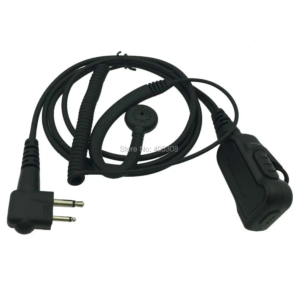 5 шт. 2 Pin PTT большая ручка затычки для ушей наушники гарнитура микрофон Motorola GP88S GP300