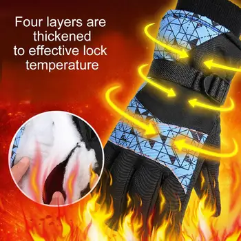 

Women Men Winter Ski Gloves Warm Think Outdoor Sports Riding Gloves Touch Screen Warm Waterproof Gloves