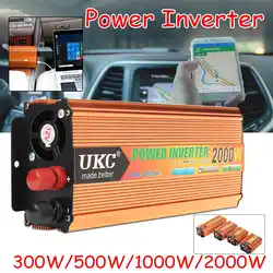 300/500/1000/2000 W DC 12 V в AC 220 V Мощность инвертор ЖК-дисплей Дисплей солнечный инвертор Мощность конвертер