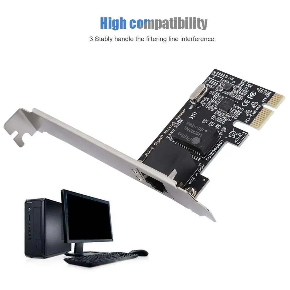 Настольный ПК Gigabit LAN RTL8111G для компьютера ноутбука 1000 Мбит/с PCI E 2019 Новинка|Сетевые
