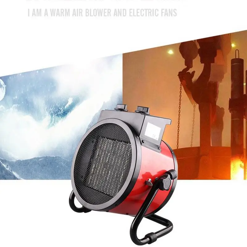 Professional 2KW/3KW 200V Industrial Heater Warm Air Blower Dryer Fan Garage Workshop Space Heater Overheating Protection 