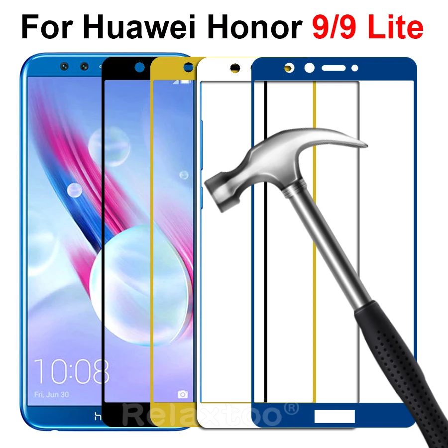 Защитное стекло honor 9 lite 10 легкое закаленное для huawei honor10 honor9 honer защитная пленка