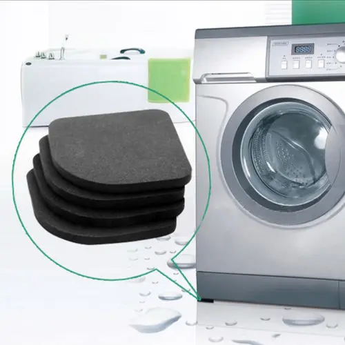 Черные прокладки для стиральной машины против шума Вибрация Нескользящие сушилки 4 шт. хорошая защита для электрических приборов