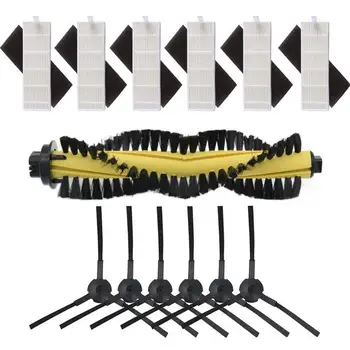 

LICE Replacement Accessories for ILIFE A4 Robot Vacuum Cleaner - HEPA Filter Sponge Main Brush Side Brushes